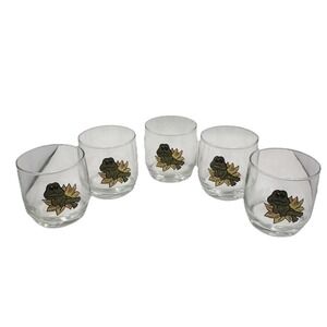 Sears Rare Vintage Set Of 5 Neil The Frog 70's Retro Juice Glass